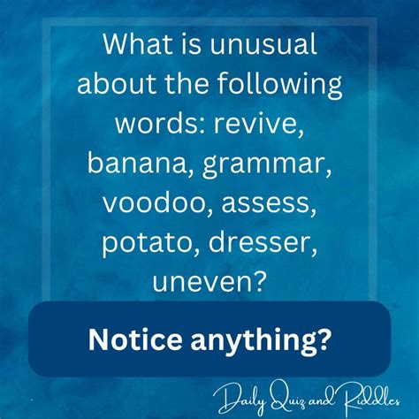 what is unusual about the following words|Q.3) Solve the Riddles:a) What is unusual about the following .
